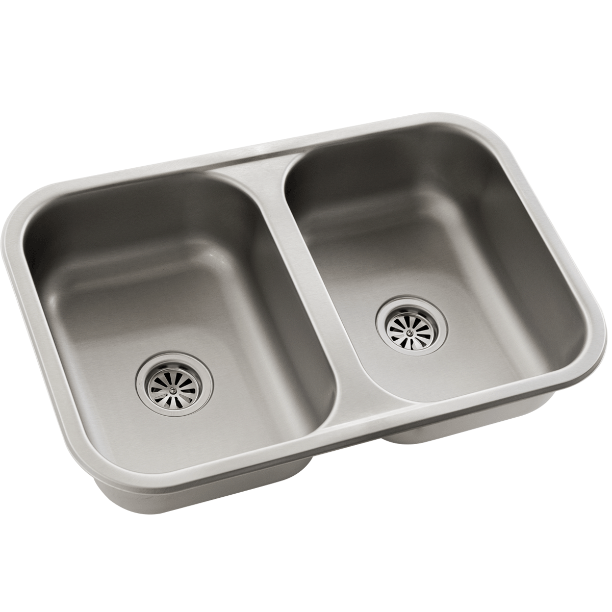PILETA 104A ECONÓMICA DOBLE A.INOX. 57X37X15CM